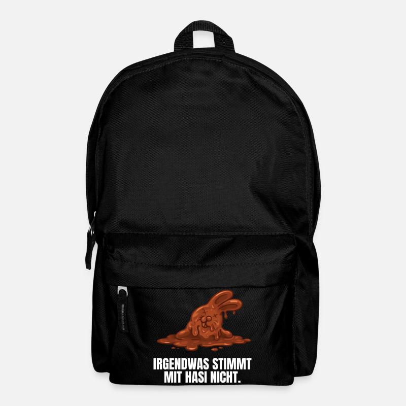 Schokoladenhase Ostern - Rucksack - Schwarz