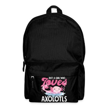 Cute Axolotl Kawaii Axolotl Lover - Backpack - black - Front