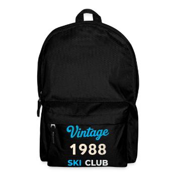 Vintage 1988 – Ski Club Retro Birth Year Gift - Backpack - black - Front