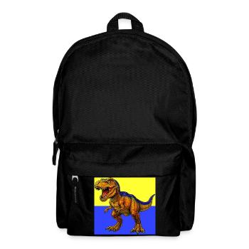 Dinosaurier - Rucksack - Schwarz - Vorne