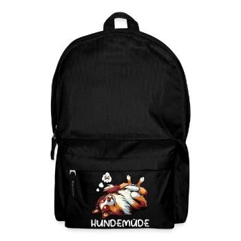 Hundemüde Australian Shepherd Aussie Aussiehalter - Rucksack - Schwarz - Vorne