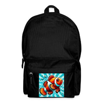 Poisson-clown - Sac à dos - noir - Devant