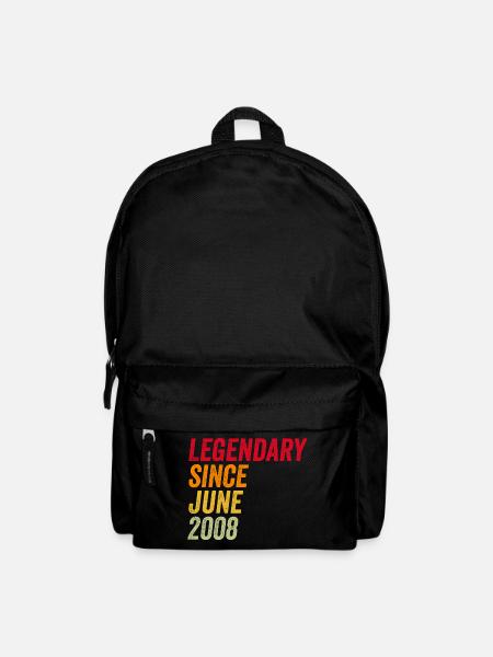 18. Geburtstag 18 Jahre Juni 2008 - Rucksack - Schwarz