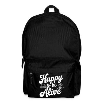 Happy To Be Alive - Backpack - black - Front
