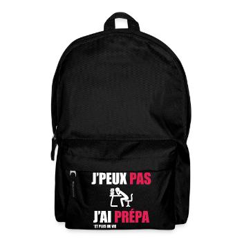 J'peux pas j'ai prépa - Sac à dos - noir - Devant