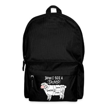 How I See a Sheep Diagram - Backpack - black - Front