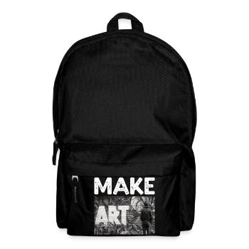 Make Art - Backpack - black - Front