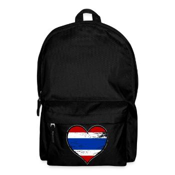 Drapeau du cœur de Thaïlande utilisé - Sac à dos - noir - Devant