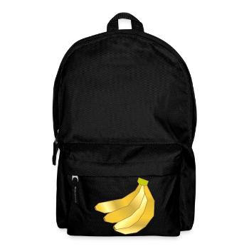 Illustration minimaliste de bananes - Sac à dos - noir - Devant