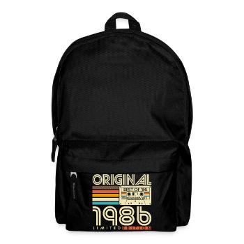 Original 1986 Vintage Vintage Birthday Retro - Backpack - black - Front