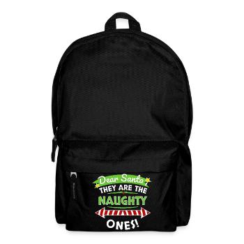 Cher T-shirt du Père Noël Vilain - Sac à dos - noir - Devant