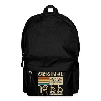 1966 Geburtstag Retro Jahrgang Vintage Geschenk - Rucksack - Schwarz - Vorne