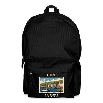 Irland Galway Vintage Reisemarke - Rucksack - Schwarz - Vorne