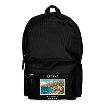 Spanien Mallorca Vintage Reisemarke - Rucksack - Schwarz - Vorne