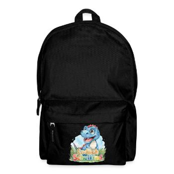 Süßer Baby Dino Endlich Schulkind 2026 T-Rex - Rucksack - Schwarz - Vorne