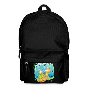 Neon-Orb-Freunde - Rucksack - Schwarz - Vorne