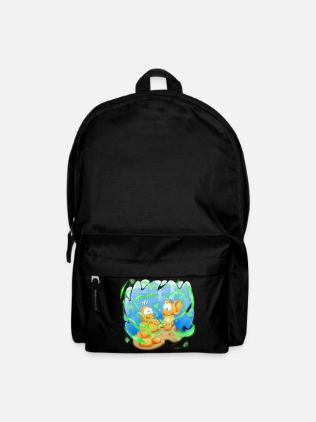 Neon Orb Friends - Backpack - black