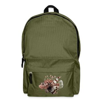 Lionfish are predators - Backpack - olive green - Front