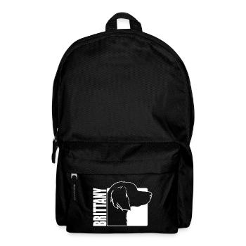Brittany Spaniel Profile Dogs Dog Wilsigns - Backpack - black - Front