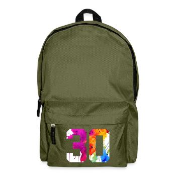 NUMBER 30 YEARS OLD 30TH BIRTHDAY - Backpack - olive green - Front
