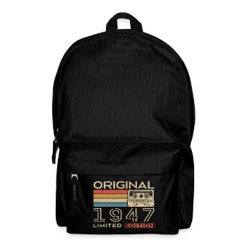 1947 Retro 1947 Geburtstagsgeschenk - Jahrgang 1947 - Rucksack - Schwarz - Vorne