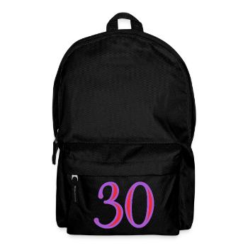 30. 30 YEARS. 30th ANNIVERSARY. 30 YEARS ANNIVERSARY. - Backpack - black - Front