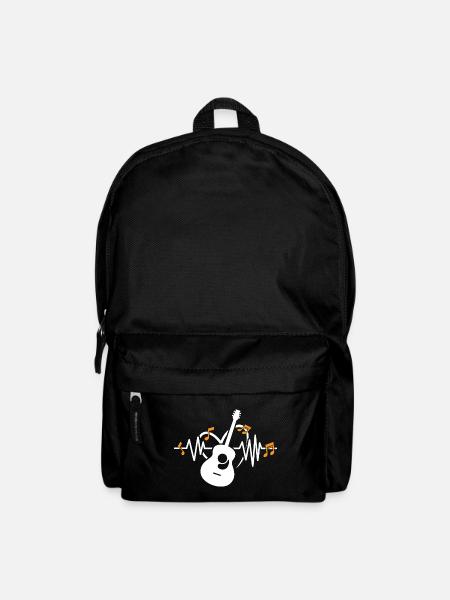 Guitare acoustique guitariste femme guitariste - Sac à dos - noir