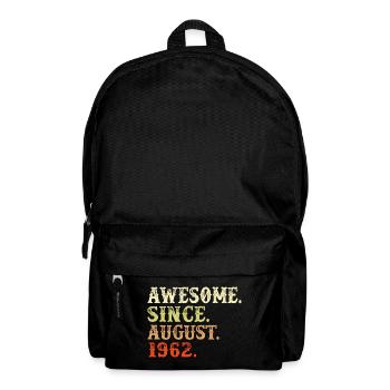 August 1962 - 60th birthday gift. Awesome. - Backpack - black - Front