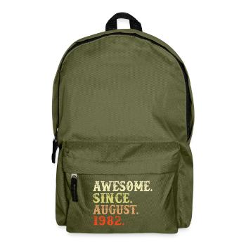 Août 1982 - Cadeau du 40e anniversaire. Génial. - Sac à dos - vert olive - Devant
