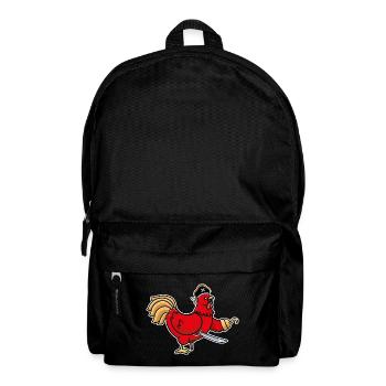 Humor Henne Lustiges Tier Piraten Hahn Huhn Henne - Rucksack - Schwarz - Vorne