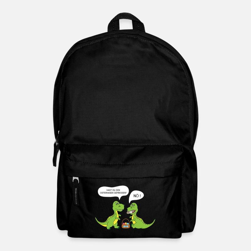 Hast du den Osterhasen gefressen? Dinosaurier - Rucksack - Schwarz