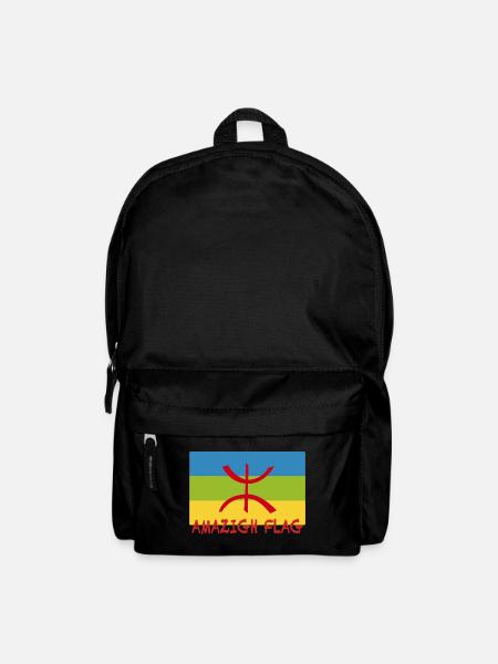 Drapeau Amazigh - drapeau berbère - Sac à dos - noir