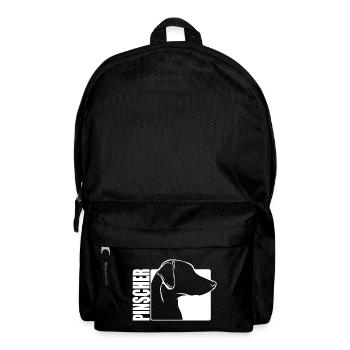 Pinscher Profil Hunde Hund Wilsigns - Rucksack - Schwarz - Vorne