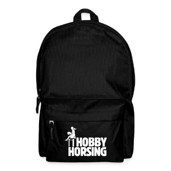 Hobby Horsing - Hobby Cheval - Equitation - Cadeau - Sac à dos - noir - Devant