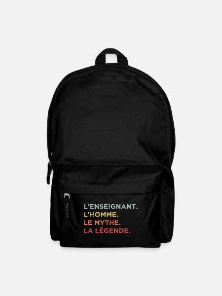 L enseignant l homme le mythe la legende - Sac à dos - noir