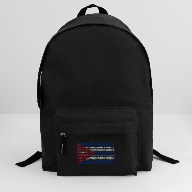 Cuba Flag Binary Code Bit Bytes Binary Computer Science PC Backpack