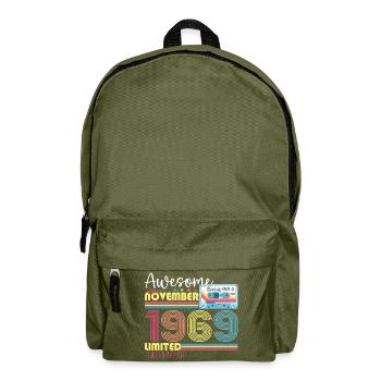 November born 1969 53rd birthday gift - Backpack - olive green - Front
