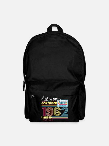 November Jahrgang 1962 60. Geburtstag Geschenk - Rucksack - Schwarz