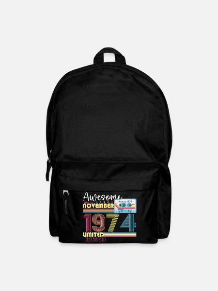 November Jahrgang 1974 48. Geburtstag Geschenk - Rucksack - Schwarz