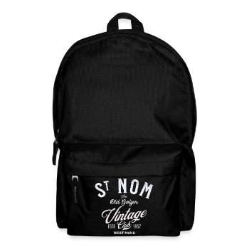 St Nom, der alte Golfer-Vintage-Club - Rucksack - Schwarz - Vorne