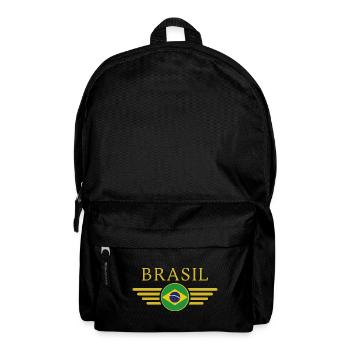J’aime le Brésil, T-shirt design de style élégance - Sac à dos - noir - Devant