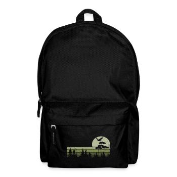 Bäume Tierwelt Natur Berge Abenteuer Wald - Rucksack - Schwarz - Vorne