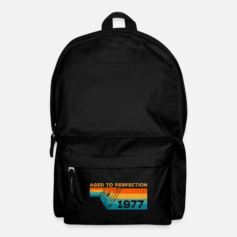 Jahrgang 1977 - Retro 1977 Geburtstagsgeschenk - Rucksack - Schwarz