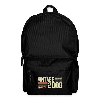 2008 Vintage Rétro Cadeau D'anniversaire 2008 - Sac à dos - noir - Devant