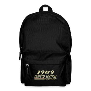1949 Geburtstagsgeschenkidee 1949 - Rucksack - Schwarz - Vorne