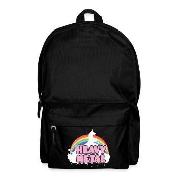 Heavy Metal Einhorn Musik Ella Lopez Geschenk - Rucksack - Schwarz - Vorne