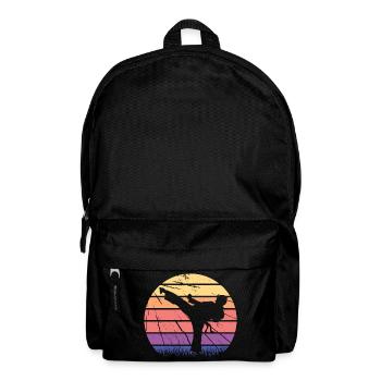 Martial artist karate martial arts martial arts - Backpack - black - Front