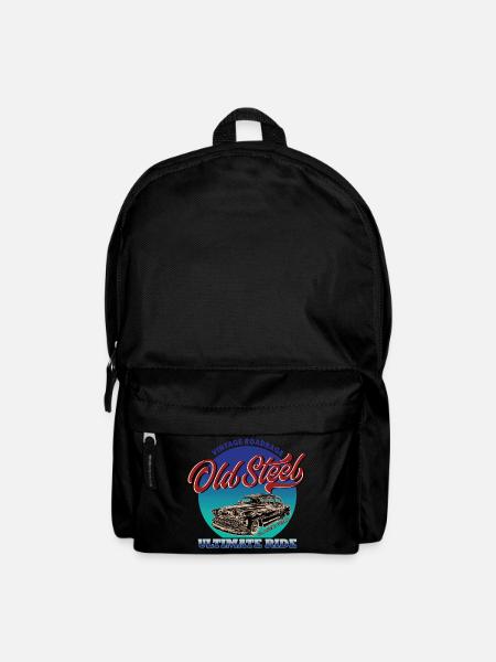 Oldschool Rockabilly Car Vintage - Backpack - black