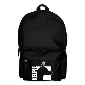 Kelpie Profile Dog Dogs Herding Dog Wilsigns - Backpack - black - Front