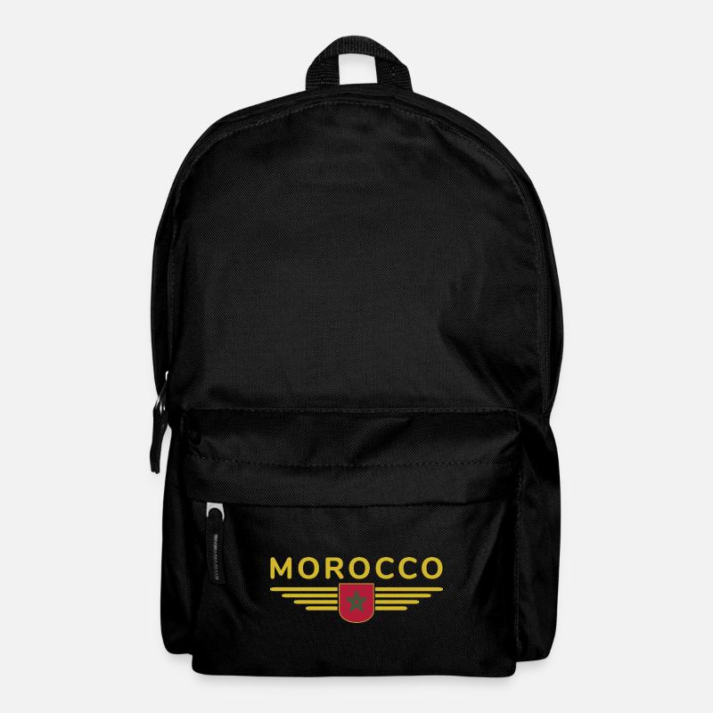Maillot Maroc Rabat Fan Outfit Design - Sac à dos - noir